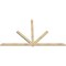 Ekena Millwork Kennewick Rough Sawn Timber Gable Bracket, Douglas Fir, 108"W x 63"H x 2"D x 4"F, 14/12 Pitch GBW108X63X0204KEN00RDF - alternate 3